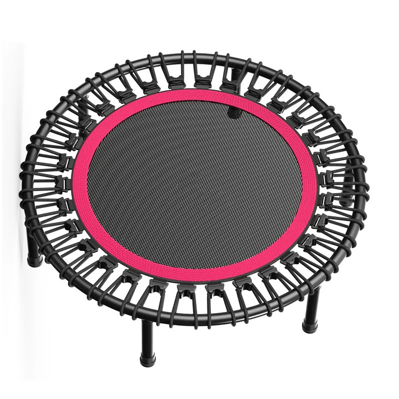 

High quality indoor foldable kids fitness round trampoline sales mini gymnastic jumping hexagon trampoline with handle