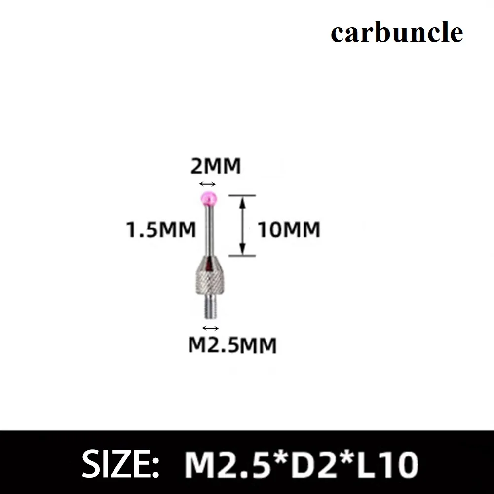 Contact Points Carbuncle Tungsten Steel Probe with M14 Thread Resistant to Interference Transparent for Easy Readings
Contact Points Carbuncle Tungsten Steel Probe with M14 Thread Resistant to Interference Transparent for Easy Readings