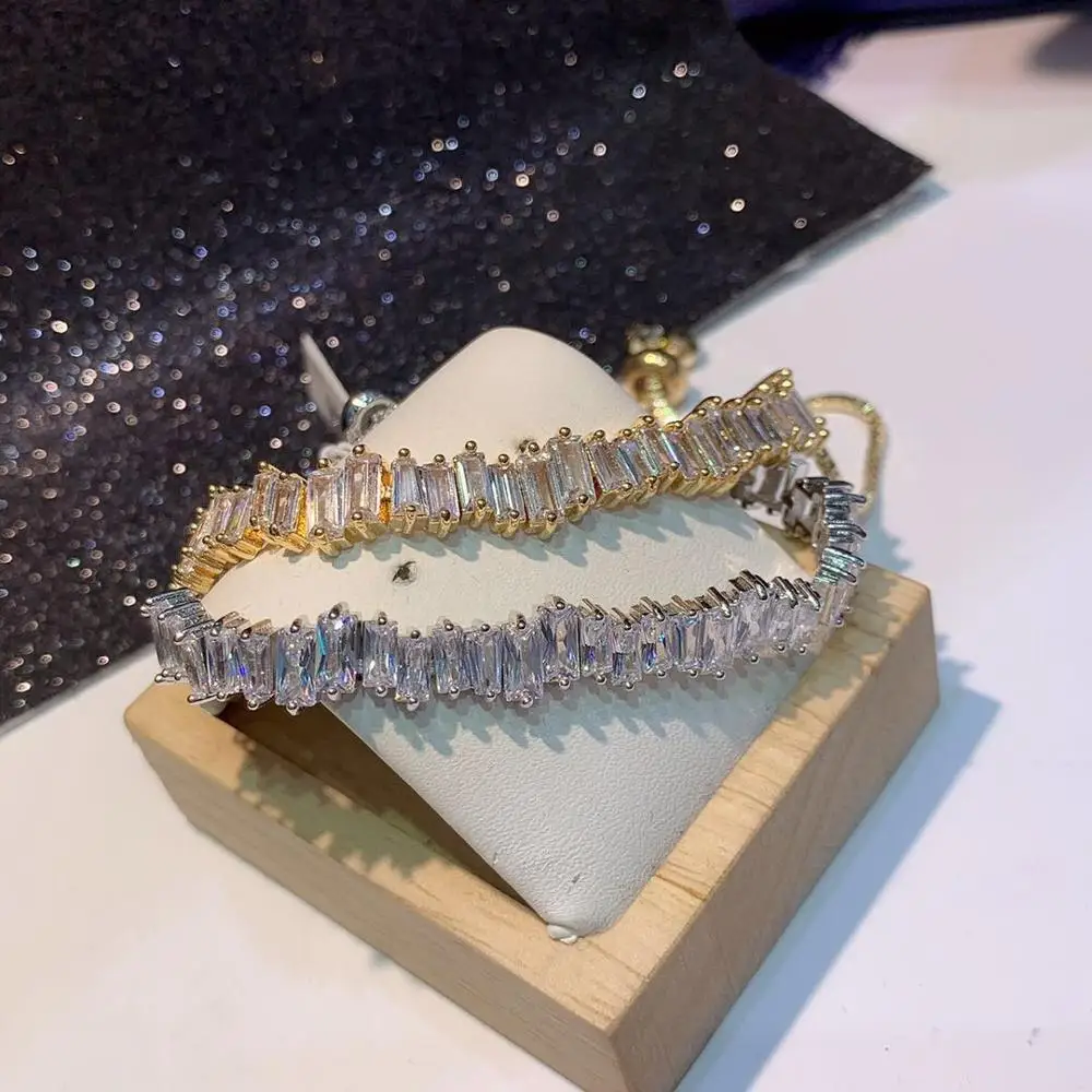 Fashion Luxury Stick Bar Adjustable Bracelet AAA CZ Baguette Bohemian Link Bracelets For Women Femme Fashion Jewelry Bijoux B110
Fashion Luxury Stick Bar Adjustable Bracelet AAA CZ Baguette Bohemian Link Bracelets For Women Femme Fashion Jewelry Bijoux B110