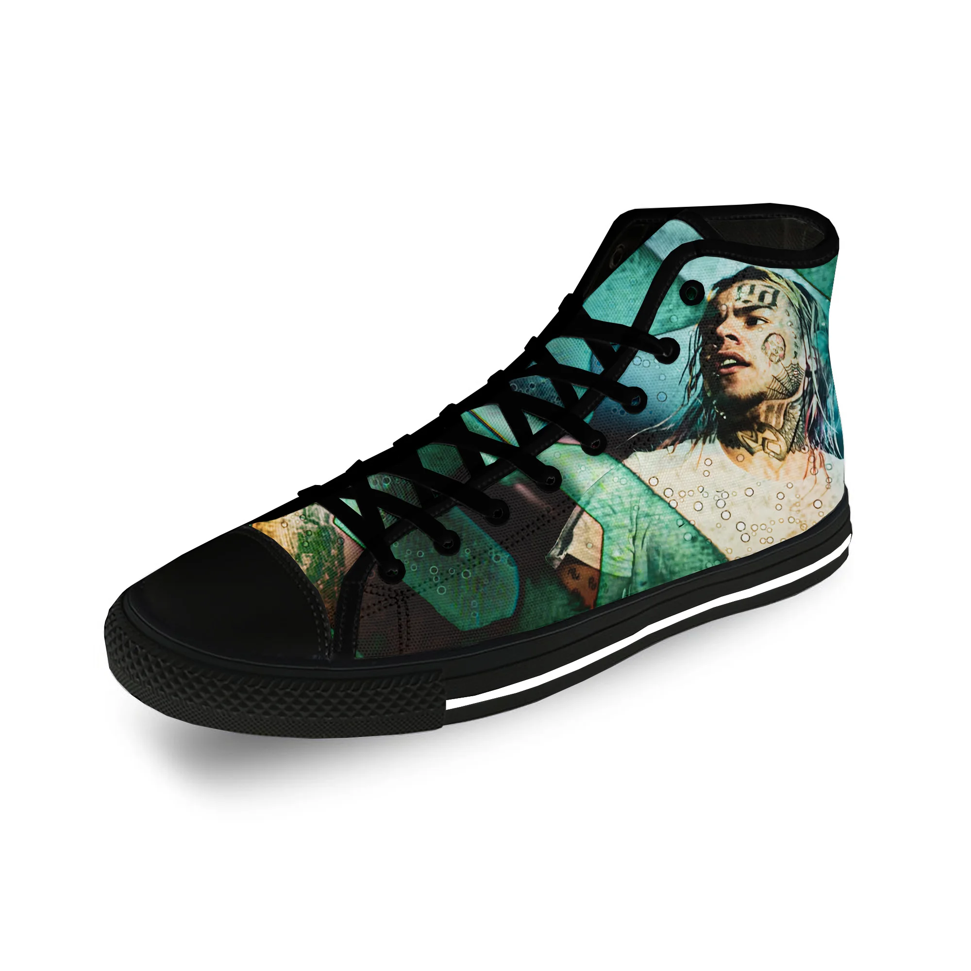 6IX9INE Hip Hop Rapper Rap Music Casual Cloth Fashion 3D Print High Top Canvas Shoes Men Women Lightweight Breathable Sneakers
6IX9INE Hip Hop Rapper Rap Music Casual Cloth Fashion 3D Print High Top Canvas Shoes Men Women Lightweight Breathable Sneakers