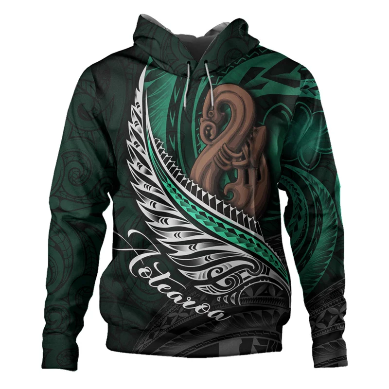 

New Zealand Aotearoa Silver Fern Maori Graphic Hoodie New In Hoodies & Sweatshirts Hoodies For Men Pullover Coat Y2k Tops