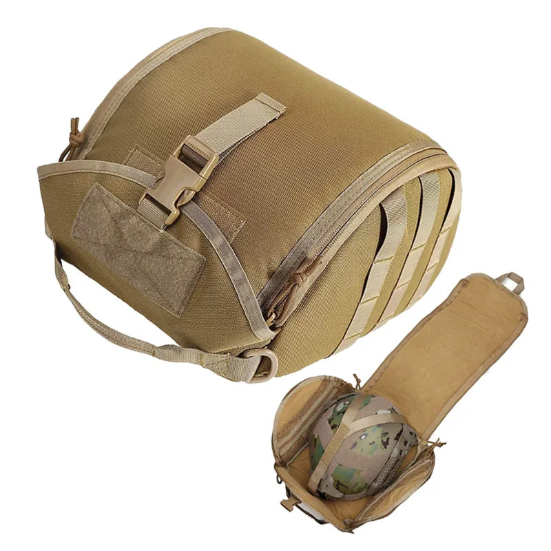 

Tactical Helmet Bag Pack Multi-Purpose Molle Storage Military Carrying Pouch for Sports Hunting Shooting Combat Helmets