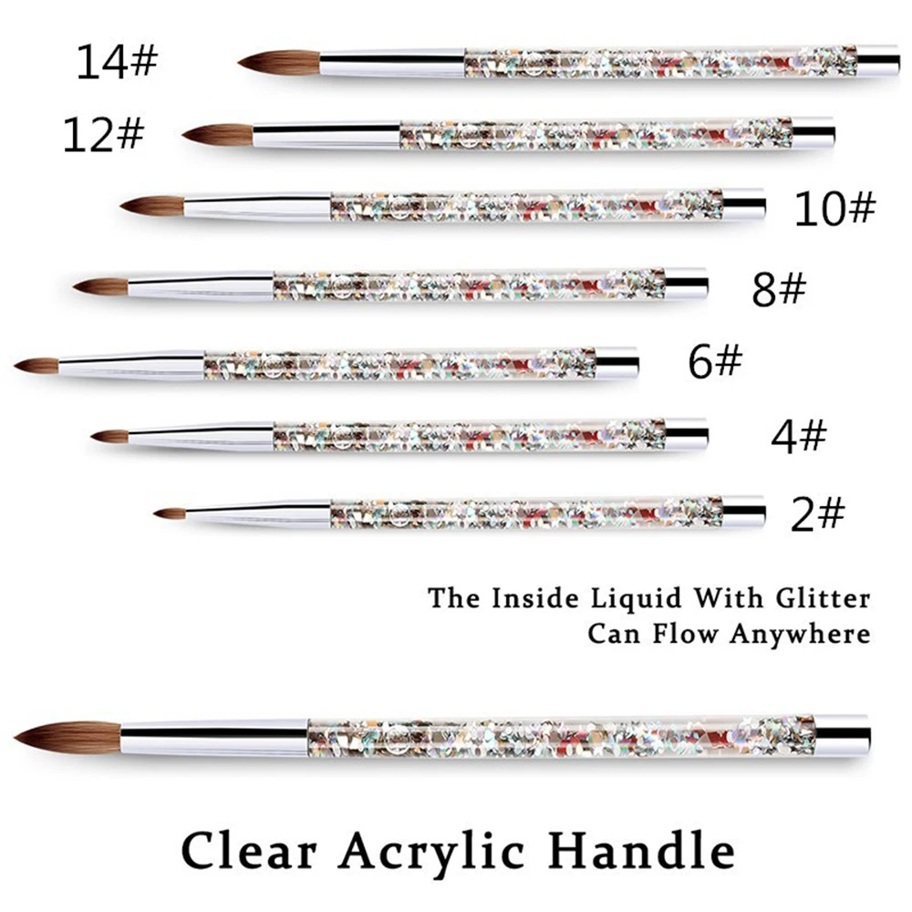 7 Sizes Nail Art Brush Acrylic Glitter Handle Nylon Hair Drawing Pen UV Gel Nail Polish Painting Brushes Manicure Tools
7 Sizes Nail Art Brush Acrylic Glitter Handle Nylon Hair Drawing Pen UV Gel Nail Polish Painting Brushes Manicure Tools
