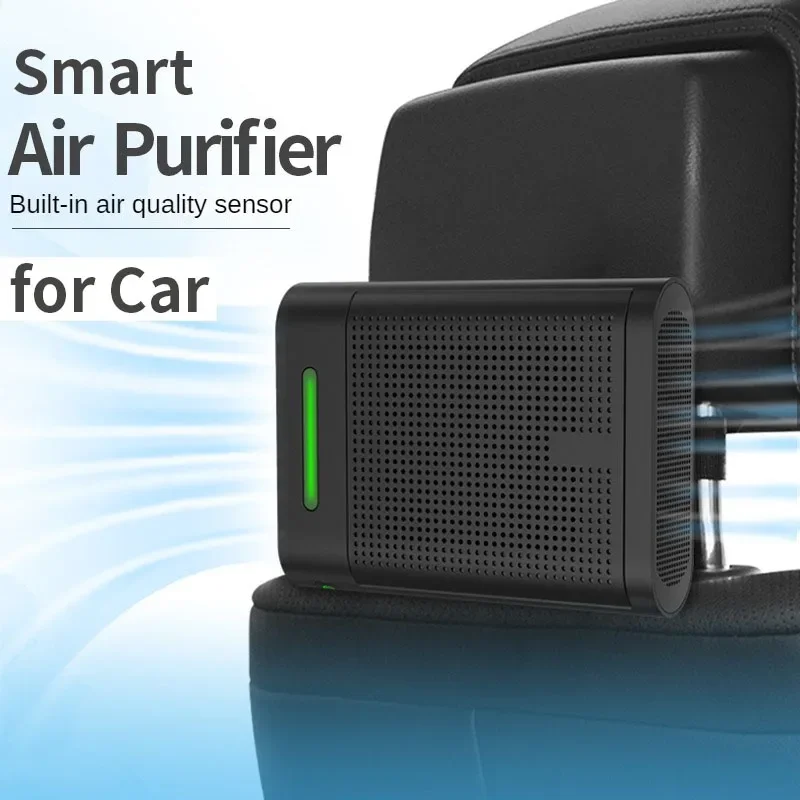 

Portable Smart Car Air Purifier Ionizer Negative Ion Generator Home Smoke Odor Removal Purification Hepa Filter Air Freshener