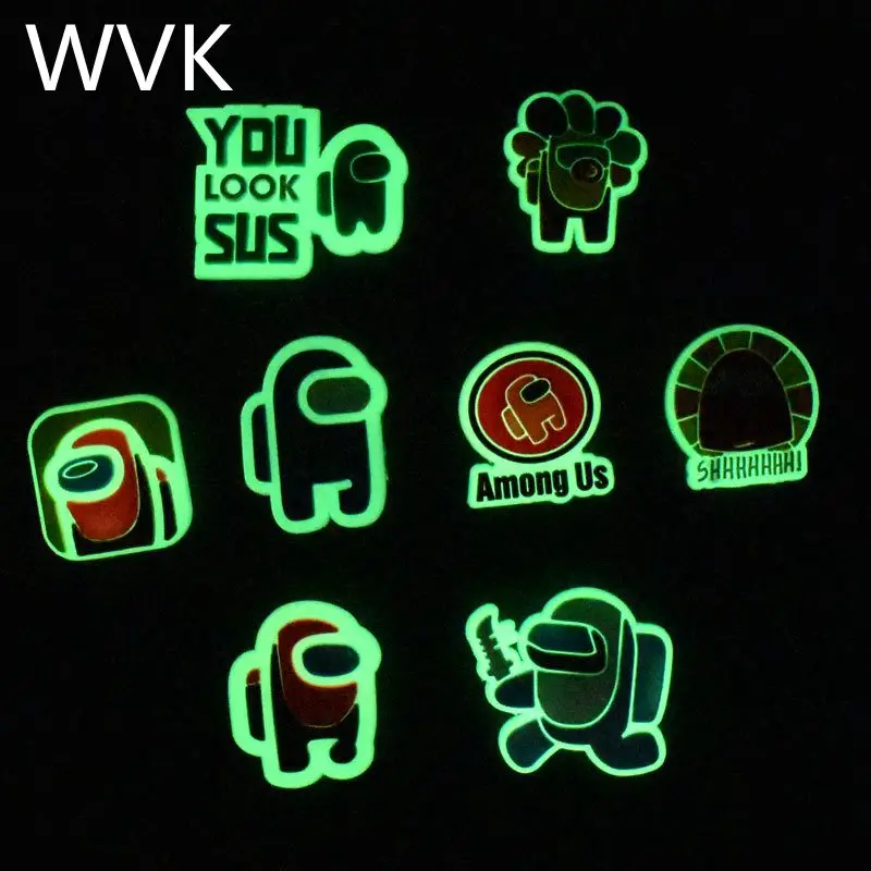 

Luminous Shoe Decoration Fluorescent Croc Charms Adult Kids Summer Sandals Pins Shoe Charms jibz Cros Accessories Free shipping