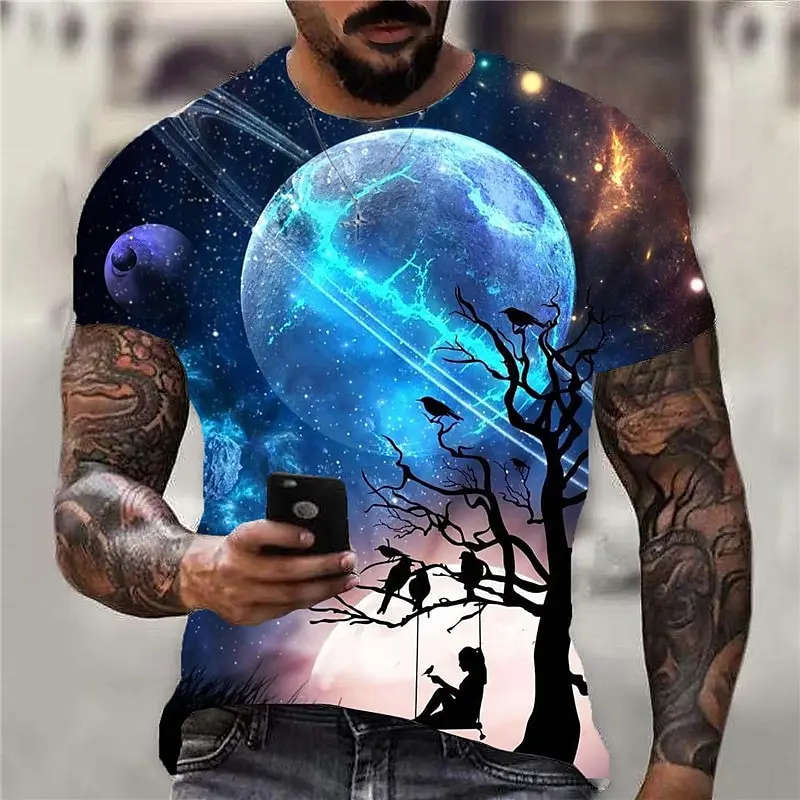 Fashion T-Shirt For Men Clothing 3d Printed Short Sleeve Black Tee Tops O-Neck T-Shirt Oversized Clothing Handsome Man Shirt
Fashion T-Shirt For Men Clothing 3d Printed Short Sleeve Black Tee Tops O-Neck T-Shirt Oversized Clothing Handsome Man Shirt
