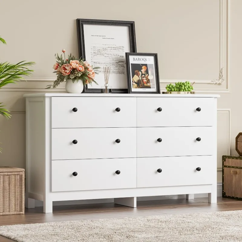 Modern 6 Drawer Double Dresser for Bedroom Adults & Kids with Pulls, Wide Dressers & Chests of Drawers, 6 Drawer Dressers
Modern 6 Drawer Double Dresser for Bedroom Adults & Kids with Pulls, Wide Dressers & Chests of Drawers, 6 Drawer Dressers