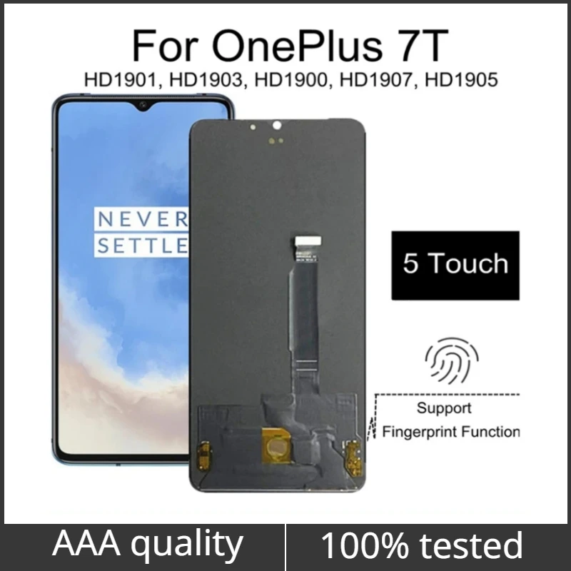 OLED LCD For Oneplus 7T 1+7T HD1901 HD1903 HD1900 HD1907 HD1905 LCD Display Touch Screen Digitizer Assembly Phone Replacement
OLED LCD For Oneplus 7T 1+7T HD1901 HD1903 HD1900 HD1907 HD1905 LCD Display Touch Screen Digitizer Assembly Phone Replacement