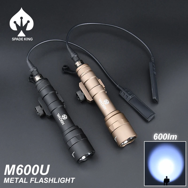 WADSN Tactical Surefir M600 M600U LED Flashlight Toy Airsoft Weapon Scout Light 600lm Rifle M300 Outdoor Spotlight Momentary
WADSN Tactical Surefir M600 M600U LED Flashlight Toy Airsoft Weapon Scout Light 600lm Rifle M300 Outdoor Spotlight Momentary