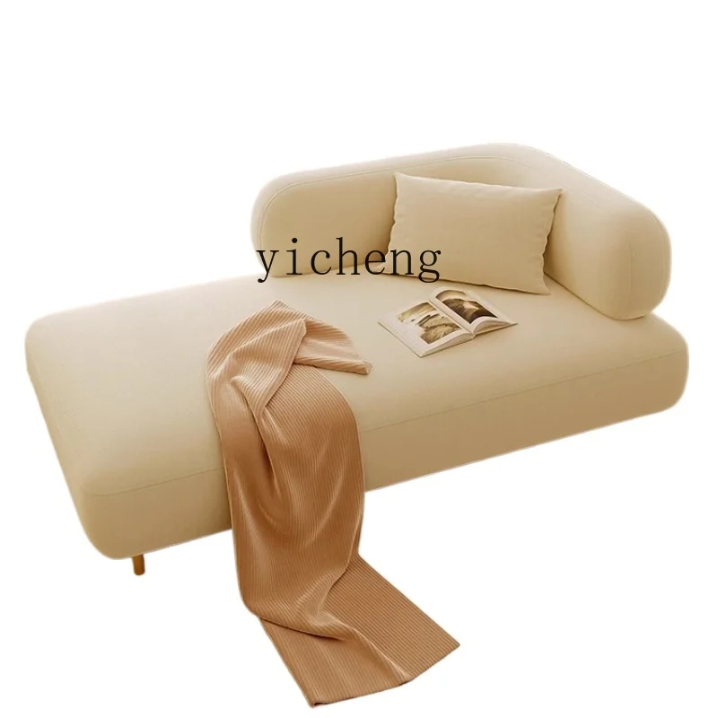 ZF Chaise Longue Cream Style Fabric Sofa Small Apartment Master Bedroom Armrest Chair 
ZF Chaise Longue Cream Style Fabric Sofa Small Apartment Master Bedroom Armrest Chair