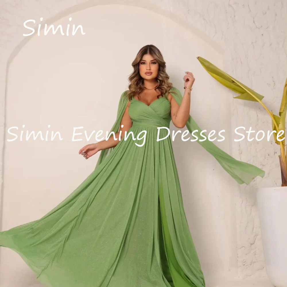 Simin Chiffon A-line V-neck Ruffle Arab Formal Prom Gown Floor-length Saudi Evening Elegant Party dresses for women 2023
Simin Chiffon A-line V-neck Ruffle Arab Formal Prom Gown Floor-length Saudi Evening Elegant Party dresses for women 2023