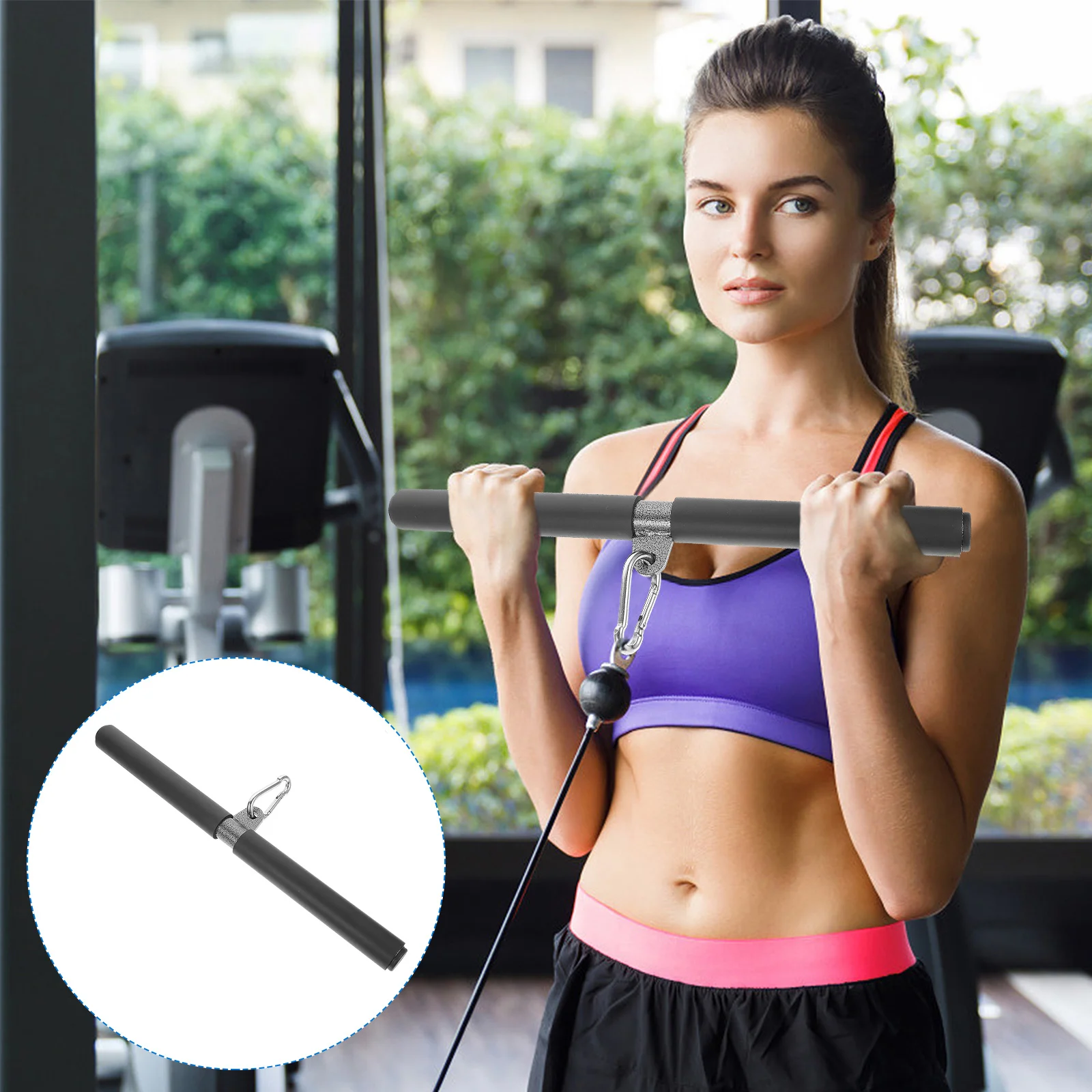 Diy Integrated Fitness Muscle Trainer Accessories Clip Bicep Pull Bar Training Tool Practical Tension Lever Gym Accessory
Diy Integrated Fitness Muscle Trainer Accessories Clip Bicep Pull Bar Training Tool Practical Tension Lever Gym Accessory