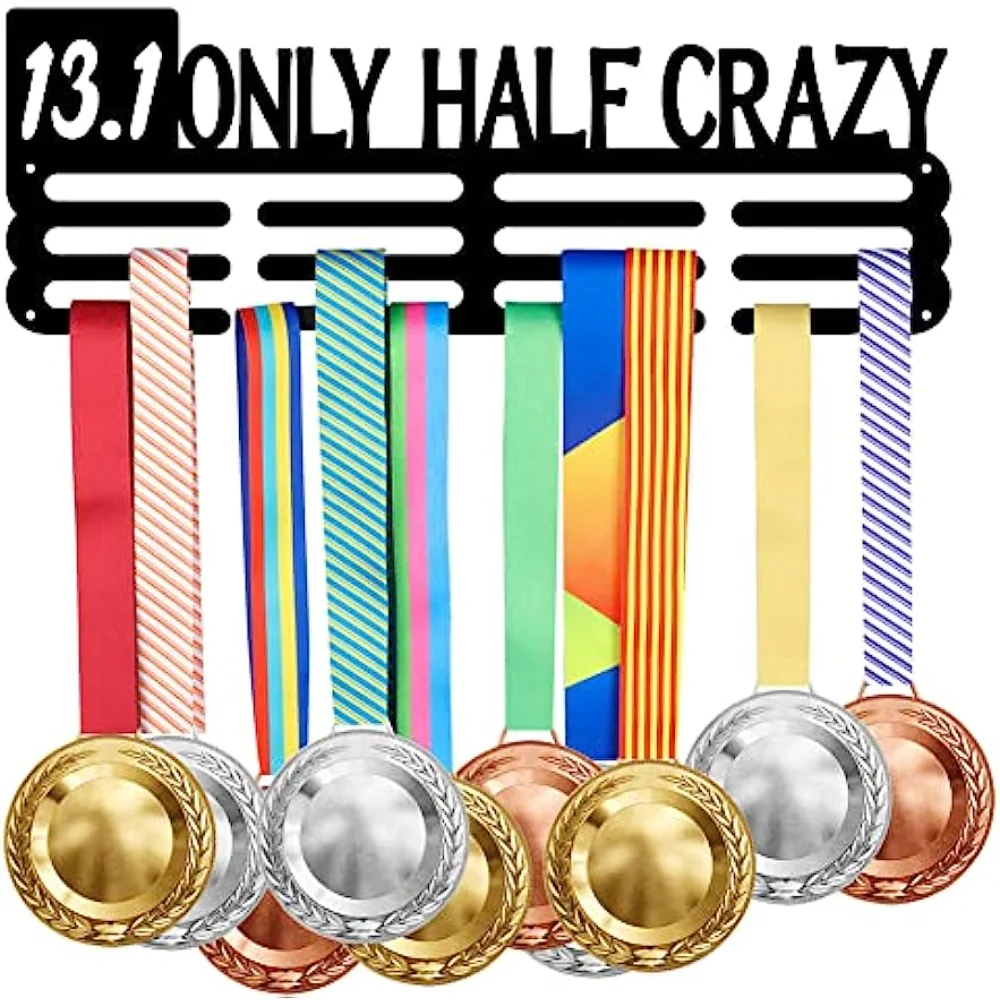 Running Medal Hanger Holder Display 13.1 Only Half Crazy Half Marathon Medals Display Rack for 60+ Medals Wall Mount Award
Running Medal Hanger Holder Display 13.1 Only Half Crazy Half Marathon Medals Display Rack for 60+ Medals Wall Mount Award