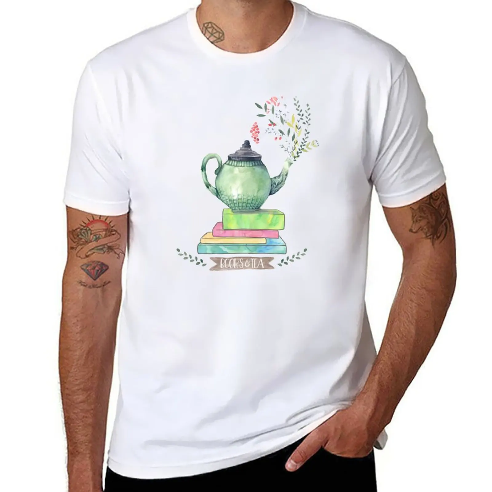 Books & Tea Watercolor T-Shirt cute clothes boys animal print sports fans plus sizes slim fit t shirts for men
Books & Tea Watercolor T-Shirt cute clothes boys animal print sports fans plus sizes slim fit t shirts for men