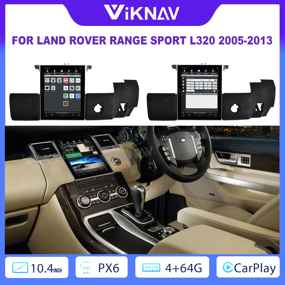 10.4Inch Screen For Land Rover Range Sport L320 2005-2013 Upgrade Car Radio Navigation GPS 1080P HD Original Car Function Stereo
10.4Inch Screen For Land Rover Range Sport L320 2005-2013 Upgrade Car Radio Navigation GPS 1080P HD Original Car Function Stereo