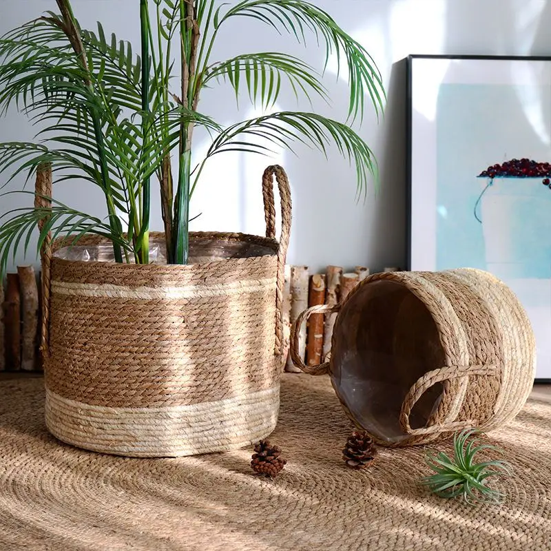 Multifunctional Storage Basket Straw Flower Pot Large Capacity Potted Green Plant Basket Woven Diy Indoor Garden Decoration
Multifunctional Storage Basket Straw Flower Pot Large Capacity Potted Green Plant Basket Woven Diy Indoor Garden Decoration