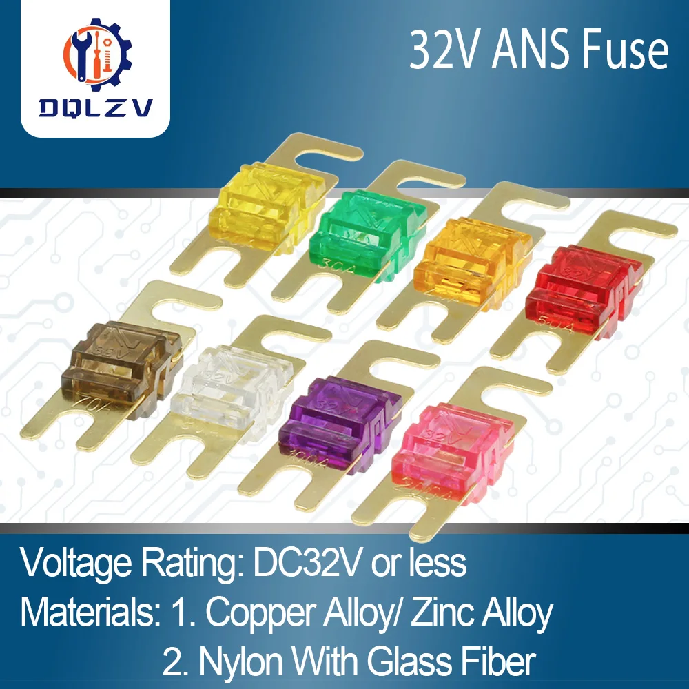 Mini ANL Auto Fuse Electric AFS 30A 40A 50A 60A 70A 80A 100A 125A 150A 5V 12V 24V 32V Fast Blow Blo Cutoff Car Fusee
Mini ANL Auto Fuse Electric AFS 30A 40A 50A 60A 70A 80A 100A 125A 150A 5V 12V 24V 32V Fast Blow Blo Cutoff Car Fusee
