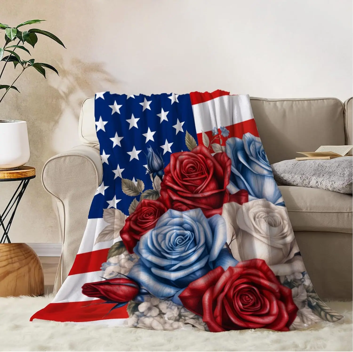 Patriotic blanket July 4th Memorial Day sofa bed blanket Soft flannel blanket Star Spangled flag Red white blue veteran blanket
Patriotic blanket July 4th Memorial Day sofa bed blanket Soft flannel blanket Star Spangled flag Red white blue veteran blanket