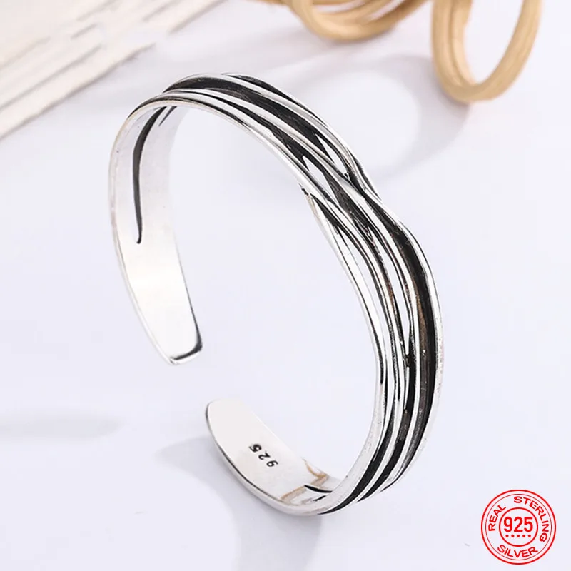 925 Sterling Silver Vintage Weave Adjustable Bracelet&Bangle For Women Fashion Jewelry
925 Sterling Silver Vintage Weave Adjustable Bracelet&Bangle For Women Fashion Jewelry