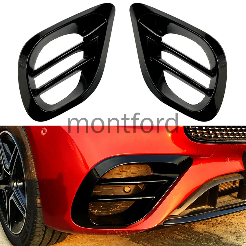 

New Front Bumper Fog Lamp Grille Cover Trim Front Air Vent Grill Frame For Mercedes For Benz E Class W213 E200 E260 E300 2021