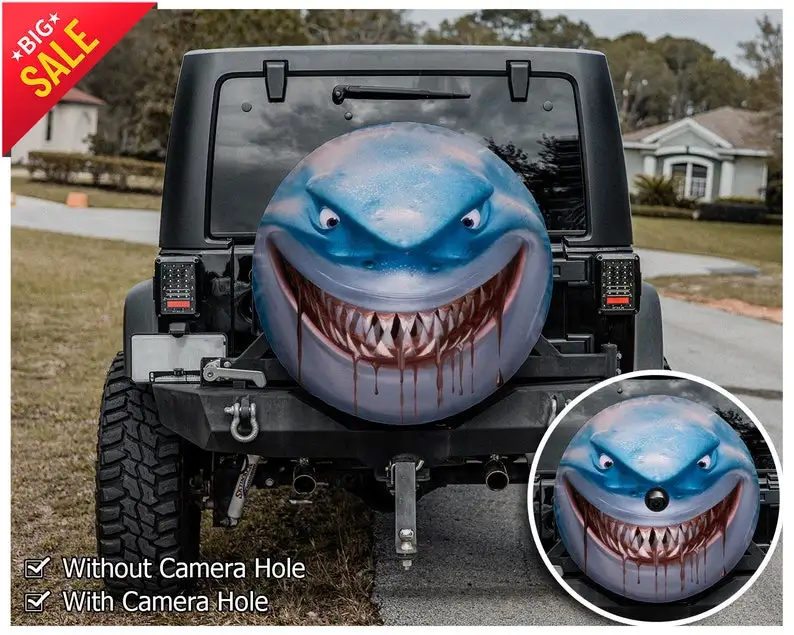 Shark, Hippie Shark, Shark Spare Tire Cover, Funny gifts, Halloween gifts, Car Accessories, Spare Tire Cover, Personalized gifts
Shark, Hippie Shark, Shark Spare Tire Cover, Funny gifts, Halloween gifts, Car Accessories, Spare Tire Cover, Personalized gifts