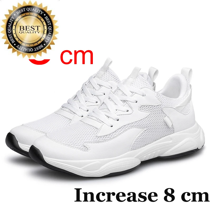 Hidden Men Sneakers Elevator Shoes Heels Mesh Breathable Casual Heightening For Man 6CM 8CM Increase Taller Height
Hidden Men Sneakers Elevator Shoes Heels Mesh Breathable Casual Heightening For Man 6CM 8CM Increase Taller Height