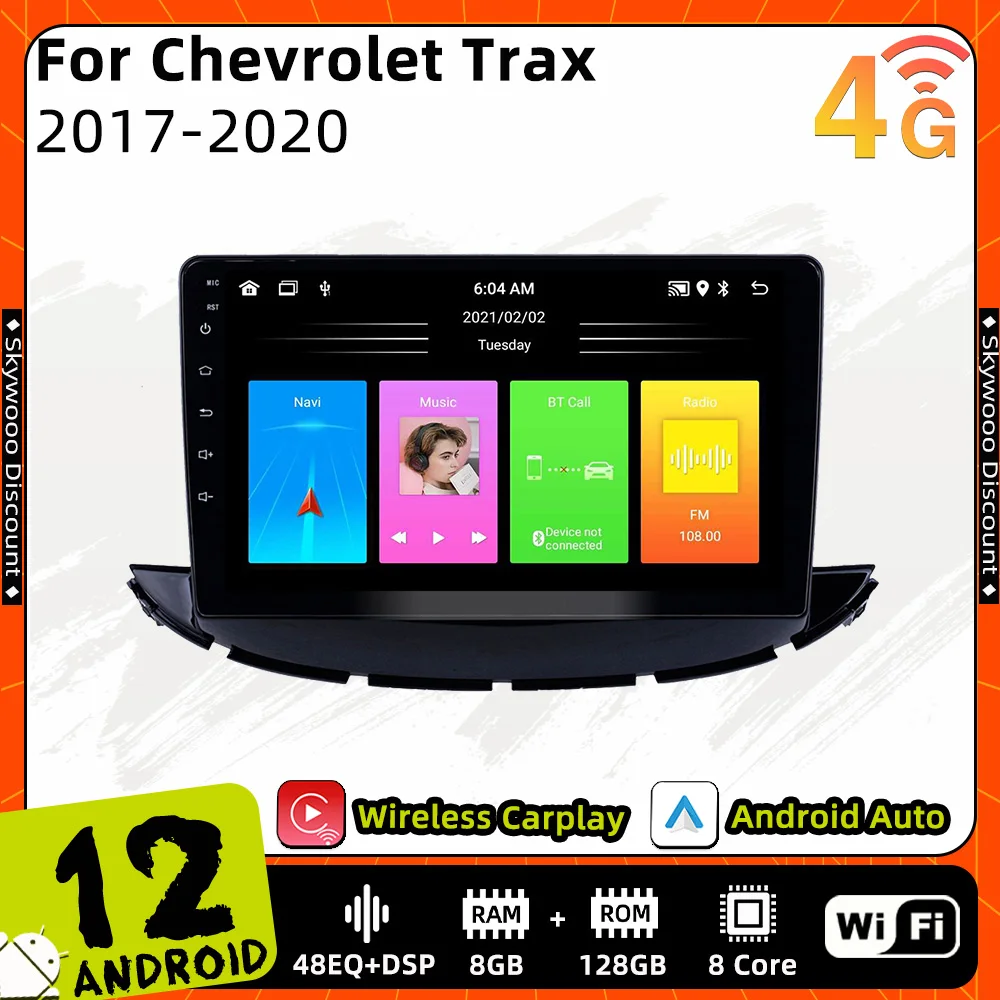 Автомобильный стереоприемник Android для Chevrolet Trax 2017-2020, 2 Din, автомобильное радио, GPS, Wi-Fi, навигация, мультимедийный плеер, головное устройство Carplay
Автомобильный стереоприемник Android для Chevrolet Trax 2017-2020, 2 Din, автомобильное радио, GPS, Wi-Fi, навигация, мультимедийный плеер, головное устройство Carplay
