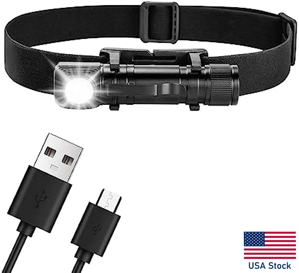 Headlamps Rechargeable 1130 Lumen LED USB Rechargeable Headlight with 2000mAh Battery IP66 Waterproof Night Buddy
Headlamps Rechargeable 1130 Lumen LED USB Rechargeable Headlight with 2000mAh Battery IP66 Waterproof Night Buddy