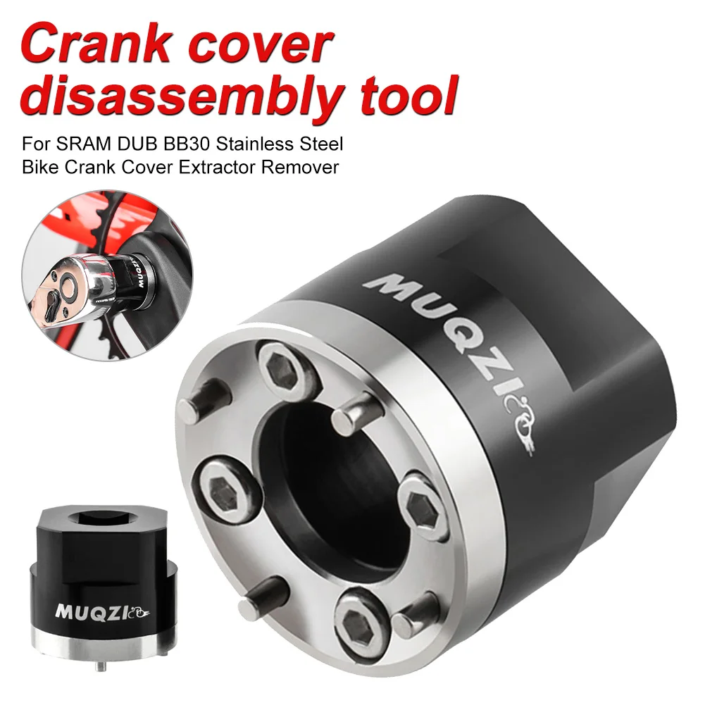 Bike Crank Cover Disassembly Tool High Precision Stainless Steel Crank Cover Extractor Remover for SRAM DUB BB30 Accessories
Bike Crank Cover Disassembly Tool High Precision Stainless Steel Crank Cover Extractor Remover for SRAM DUB BB30 Accessories