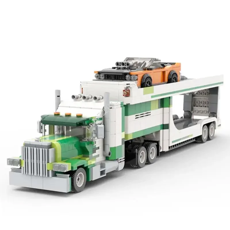 1305PCS MOC City Traffic Series American Car Transporter Modern Building Block Set DIY Creative Education Model Kids Toys Gifts
1305PCS MOC City Traffic Series American Car Transporter Modern Building Block Set DIY Creative Education Model Kids Toys Gifts