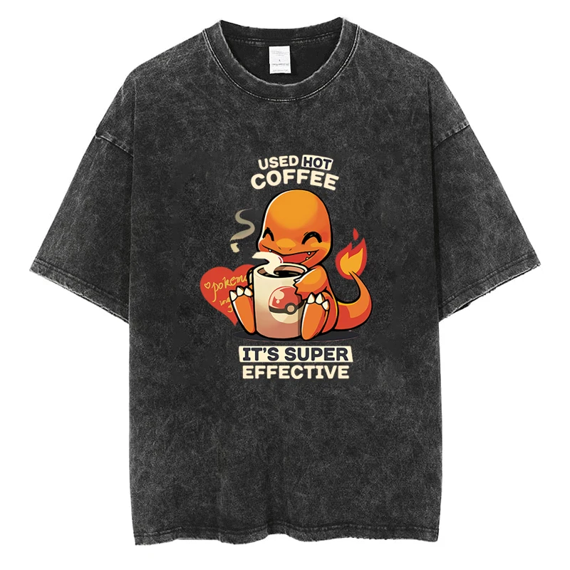 

Pokemon Charizard Elf T Shirt Cute Cartoon Print T-shirt Y2k Harajuku Casual Unisex Streetwear Tops Cotton Oversized Loose Tees