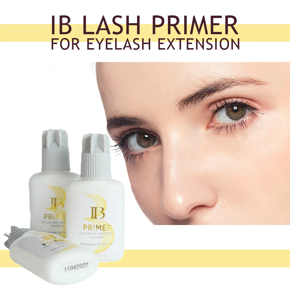 

Alcohol-Free Lash Primer Glue Cleanser 1 Pcs 15ml Banana Scent Clear Eyelash Extension Primer Private Label Korea