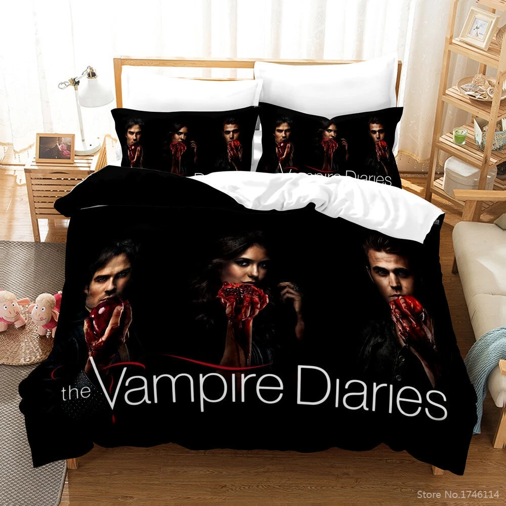 2/3pcs The Vampire Diaries 3D Bedding Set Twin Full Queen King Size Duvet Cover Pillowcase Set Comforter Cover Set Home Textile
2/3pcs The Vampire Diaries 3D Bedding Set Twin Full Queen King Size Duvet Cover Pillowcase Set Comforter Cover Set Home Textile