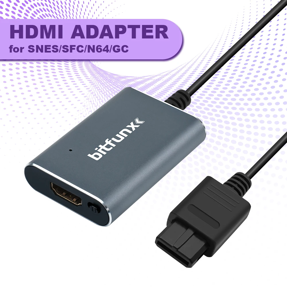 Bitfunx 1080P HDMI-compatible Adapter S-video Composite HDTV Audio Video Converter For NTSC PAL N64 SNES SFC NGC Game Consoles
Bitfunx 1080P HDMI-compatible Adapter S-video Composite HDTV Audio Video Converter For NTSC PAL N64 SNES SFC NGC Game Consoles