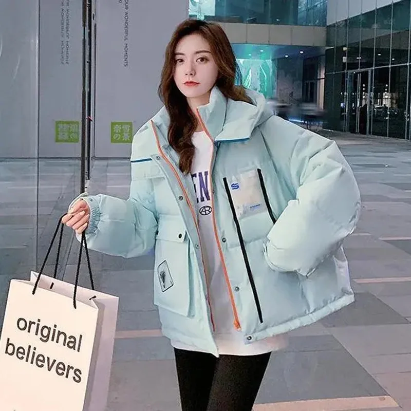 Down Cotton Jacket Women 2022 Winter New Fashion Sense Design Casual Padded Coat Female Hooded Printing Loose Thick Warm Parkas
Down Cotton Jacket Women 2022 Winter New Fashion Sense Design Casual Padded Coat Female Hooded Printing Loose Thick Warm Parkas