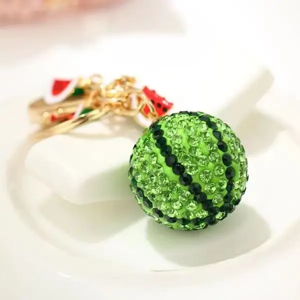 Exquisite high-end creative gift crystal cute watermelon car key chain lady bag pendant key chain
Exquisite high-end creative gift crystal cute watermelon car key chain lady bag pendant key chain
