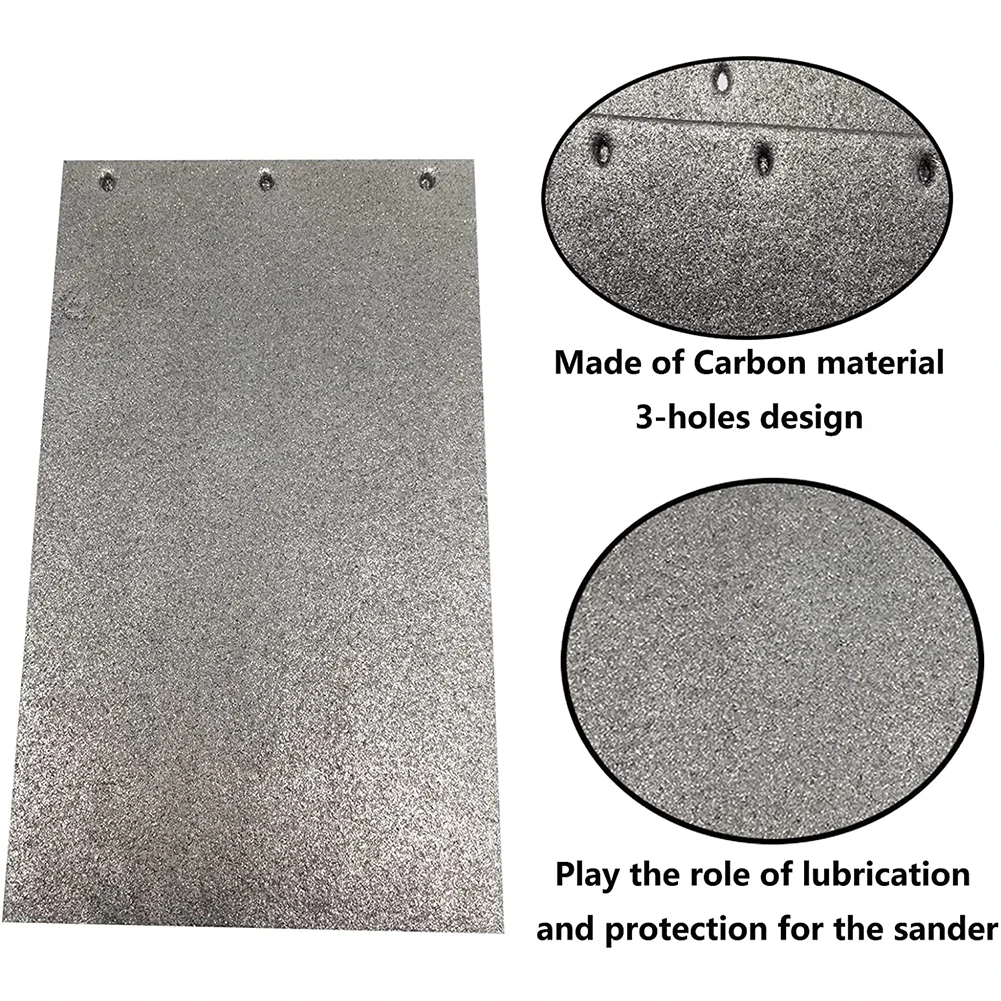 

Carbon Base Plate Pad 3 HoleIron 167X110 Mm Rubber Plate For Ma-kita 9403 MT190 MT9 Belt Sander Power Tools Accessories