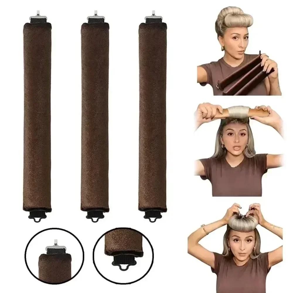 

Heatless Hair Curler No Heat Hair Rollers Lazy Curling Rod Headband Soft Curls Sleeping Flexi Rods with Hook Hair Styling Tools