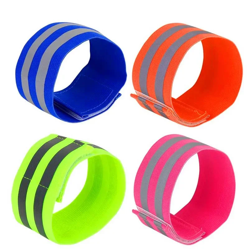

Warning Reflective Bands Elastic Armband Wristband Reflector Tape Ankle Leg Safety Straps for Night Cycling Running Fishing