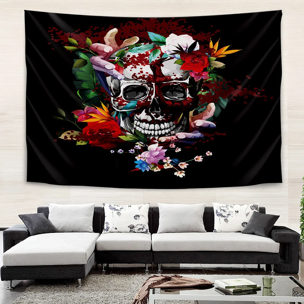 Black Tapestry Psychedelic Skull Colorful Flower Wall Hanging Hippie Tapestry For Bedroom Dorm Indie Room Decor Tapestries
Black Tapestry Psychedelic Skull Colorful Flower Wall Hanging Hippie Tapestry For Bedroom Dorm Indie Room Decor Tapestries
