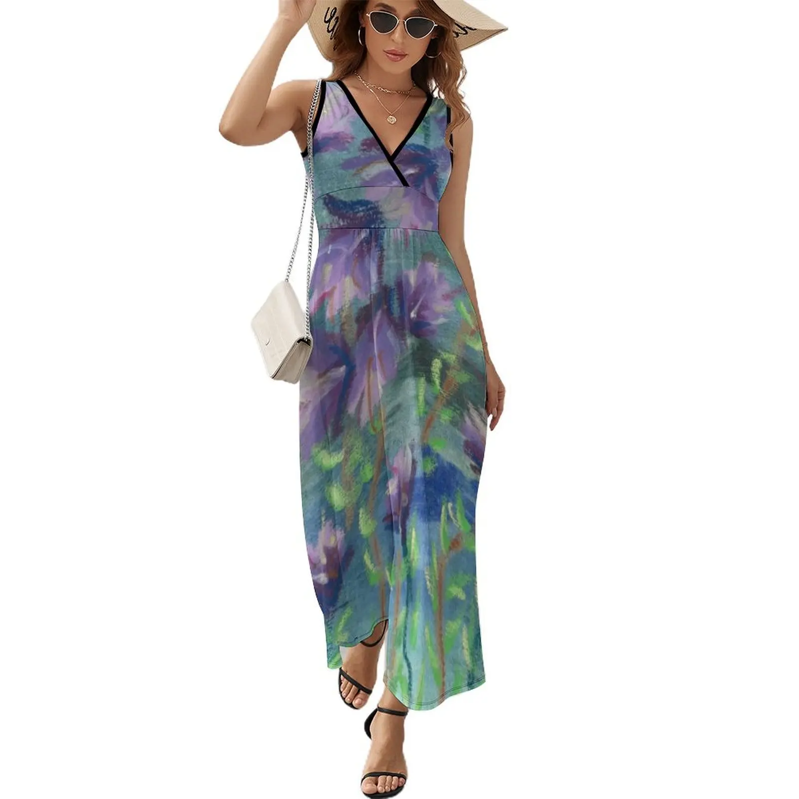 Lavender Floral Vines Sleeveless Dress Women long dress women's evening dresses elegant chic wedding evening dresses
Lavender Floral Vines Sleeveless Dress Women long dress women's evening dresses elegant chic wedding evening dresses