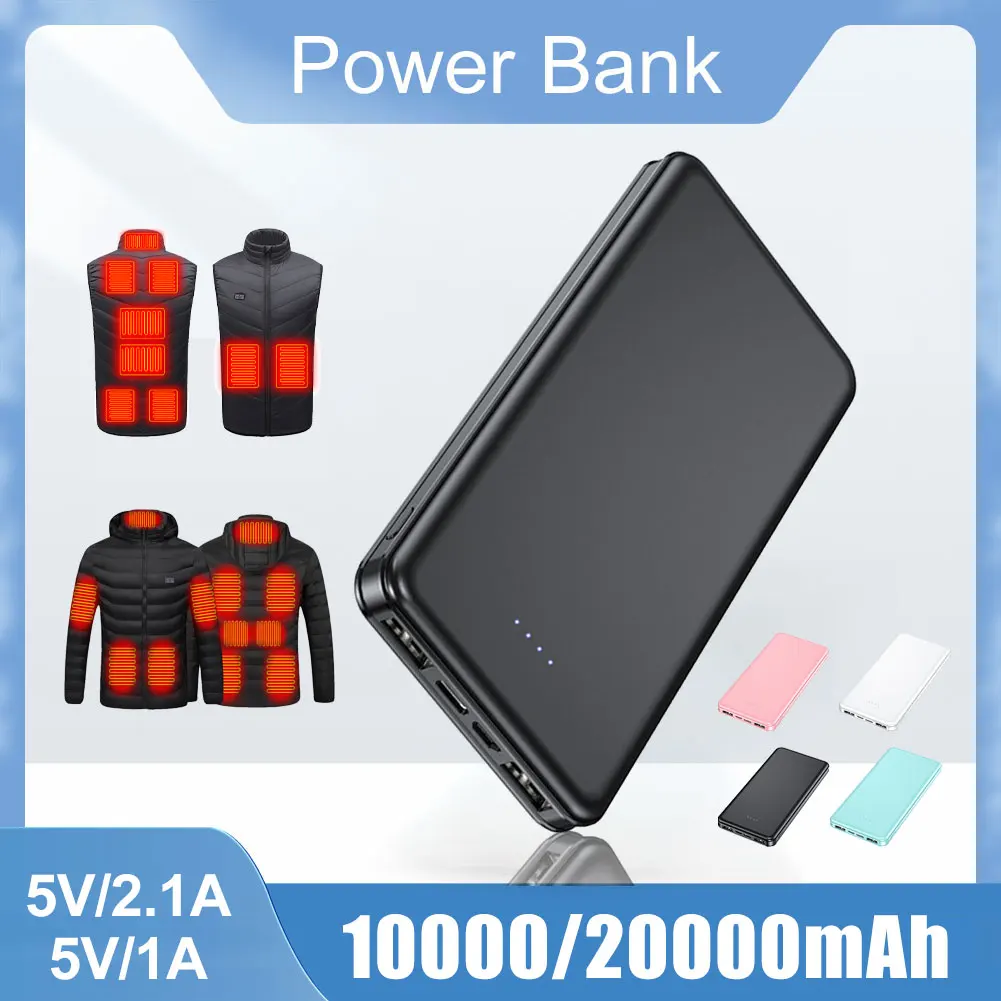 Portable 20000mAh Power Bank Mini Lightweight External Battery USB Charging Bank Pack For Heating Vests Jackets Scarves Gloves
Portable 20000mAh Power Bank Mini Lightweight External Battery USB Charging Bank Pack For Heating Vests Jackets Scarves Gloves