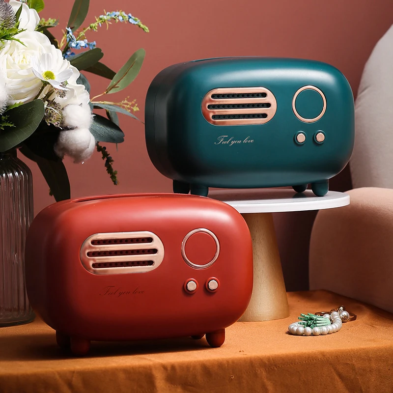 Retro Radio Model Tissue Box Desktop Roll Paper Holder Dispenser Household Napkin Storage Case Organizer Ornament
Retro Radio Model Tissue Box Desktop Roll Paper Holder Dispenser Household Napkin Storage Case Organizer Ornament