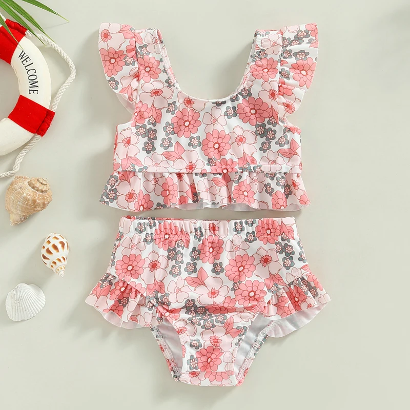Fashion Toddler Kids Baby Girl Swimsuits 6M-3Y Floral/Cattle Print Ruffles Short Sleeve Crop Tops+Shorts Bathing Suits Beachwear
Fashion Toddler Kids Baby Girl Swimsuits 6M-3Y Floral/Cattle Print Ruffles Short Sleeve Crop Tops+Shorts Bathing Suits Beachwear