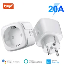 Homebata Tuya WiFi EU Smart Plug 20A Smart Socket Outlet with Power Monitor Remote Water Heater Control for Google Home Alexa
Homebata Tuya WiFi EU Smart Plug 20A Smart Socket Outlet with Power Monitor Remote Water Heater Control for Google Home Alexa