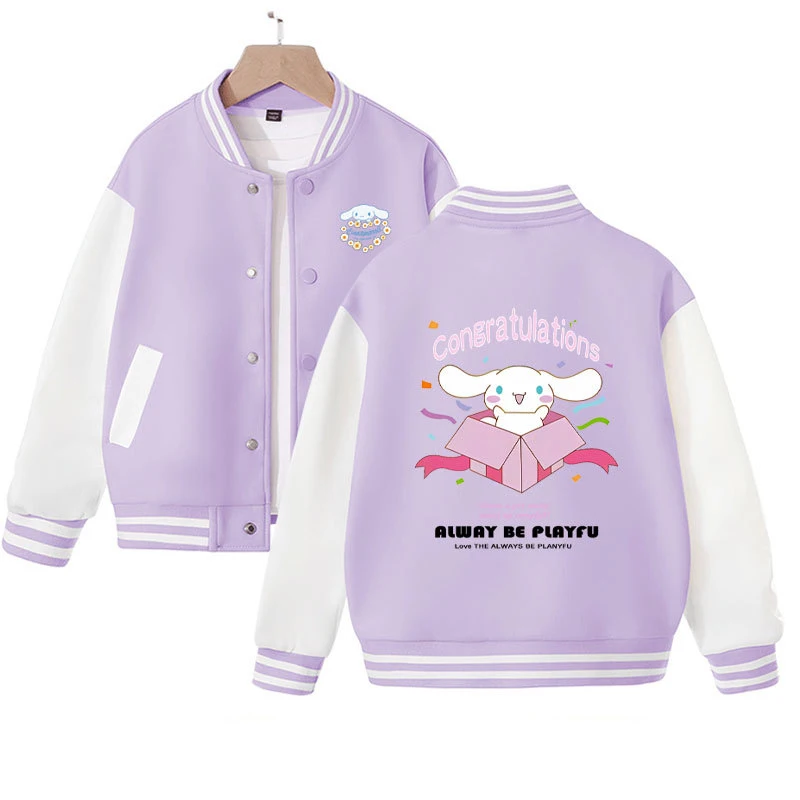 Kids Autumn Jackets Streetwear Cartoon Coats Y2K Cinnamoroll Girl Children Clothing Anime Sanrio Baseball Jacket Cute Sweatshirt 
Kids Autumn Jackets Streetwear Cartoon Coats Y2K Cinnamoroll Girl Children Clothing Anime Sanrio Baseball Jacket Cute Sweatshirt