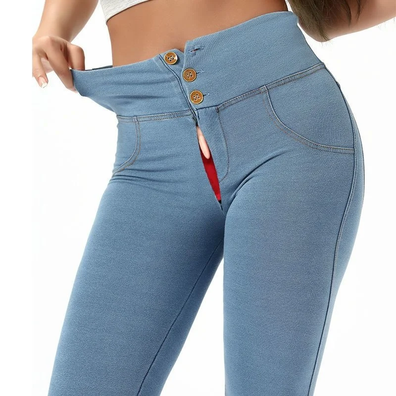 Open-Crotch Pants Peach Hip Raise Jeans Women's Invisible Zipper Outing Date Essential Artifact Field Battle Nightclub Office
Open-Crotch Pants Peach Hip Raise Jeans Women's Invisible Zipper Outing Date Essential Artifact Field Battle Nightclub Office