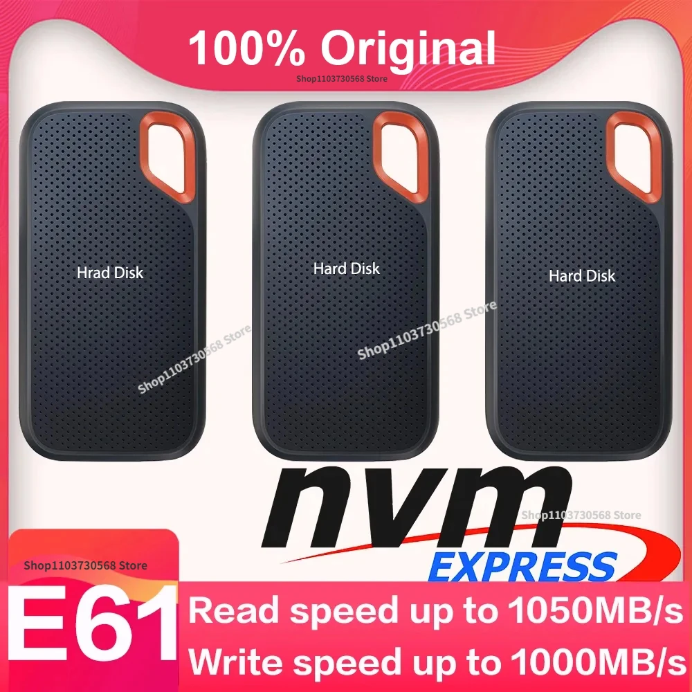 External SSD Portable Solid State Drive E61 4TB 8TB 16TB 64TB Type C A USB 3.2 Gen2 Mobile Hard Drive Disk For Laptop PC PS5
External SSD Portable Solid State Drive E61 4TB 8TB 16TB 64TB Type C A USB 3.2 Gen2 Mobile Hard Drive Disk For Laptop PC PS5