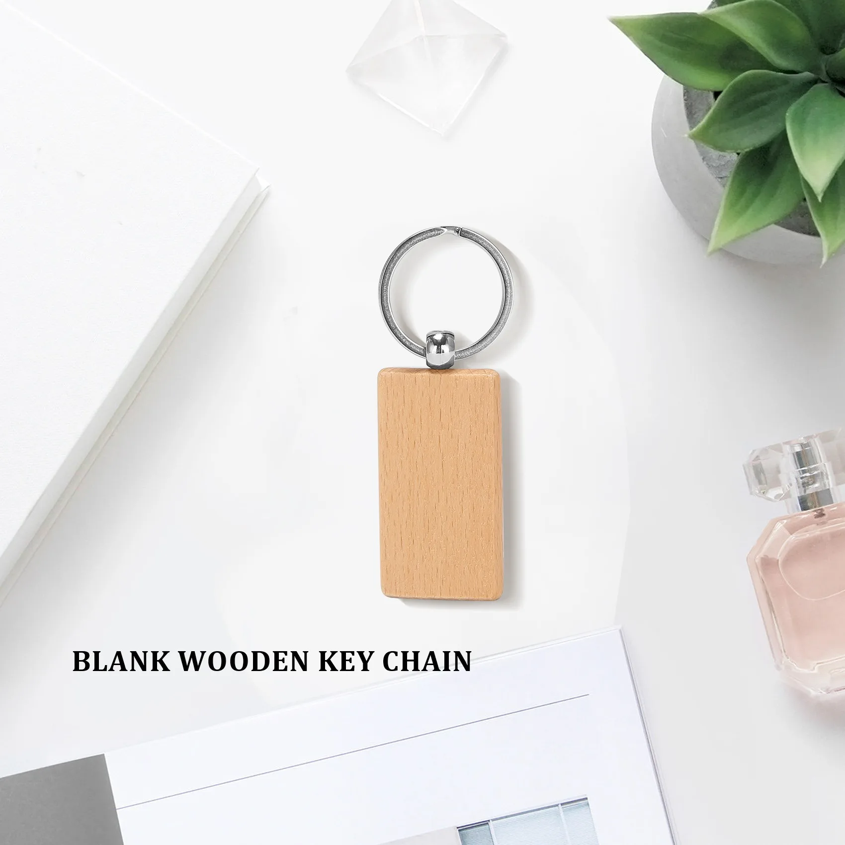 12 Pcs Blank Wooden Key Chain Rectangle Key Chain Tags Wood Keychains Key Ring for DIY Craft
12 Pcs Blank Wooden Key Chain Rectangle Key Chain Tags Wood Keychains Key Ring for DIY Craft