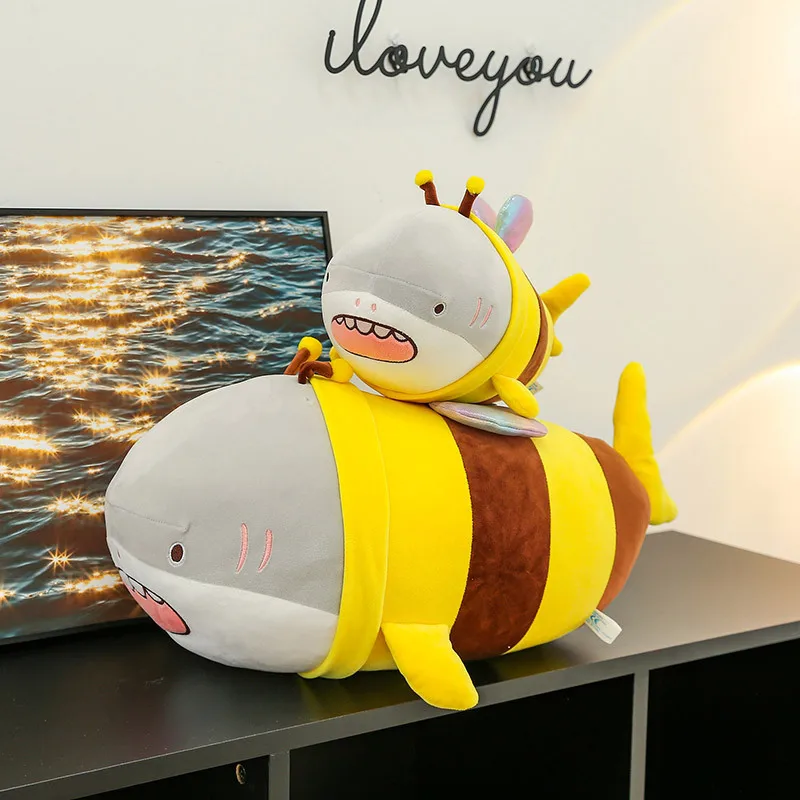 Kid Stuffed Animals Cute Shark Bee Doll Toy Kawaii Comfortable Soft Pillow Cushion Baby Plush Toys Birthday Gift for Children
Kid Stuffed Animals Cute Shark Bee Doll Toy Kawaii Comfortable Soft Pillow Cushion Baby Plush Toys Birthday Gift for Children